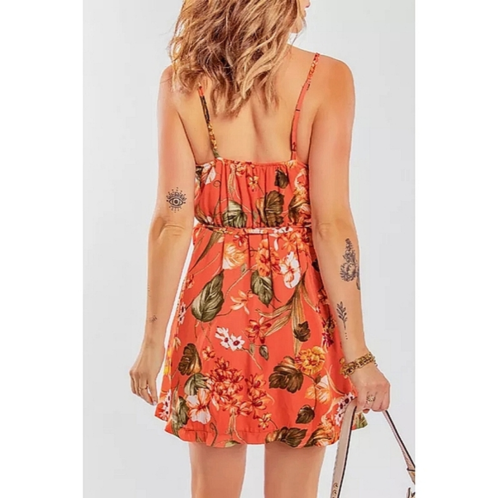 LAST ONE! Plus Size IVY JANE Tropical Floral Vacation A-Line Dress - Picture 3 of 6